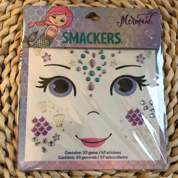 Smackers Sparkle & Shine Unicorn & Mermaid Face & Body Bling Stick On Jewels Set - Picture 4 of 5